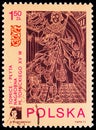 Tombstone (1524) of Nicolas Tomicki, POLSKA-73 International Philatelic Exhibition, Poznan serie, circa 1973