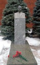 Tombstone Semyon Budyonny near the Kremlin wall.