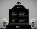 Tombstone Symbolic extinction of endangered animal species list of top 20