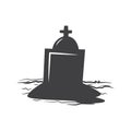 Tombstone. Vector illustration decorative background design Royalty Free Stock Photo