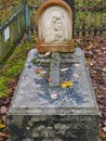 Tombstones of the ancient family burial of the Korf barons