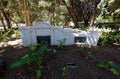 The tombstones around the Strooidak church built in 1805 in Paarl, Western Cape, South Africa