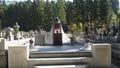 The tombstones at Okunoin Koyasan Japan Royalty Free Stock Photo