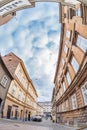 The Tomiceva street under Zagreb funicular Royalty Free Stock Photo