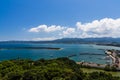 Tomioka bay view from above in Amakusa, Kumamoto, Japan. Royalty Free Stock Photo