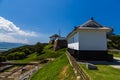 Tomioka Castle on the hill in Amakusa, Kumamoto, Japan Royalty Free Stock Photo