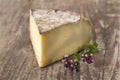 Tomme de savoie French alps cheese Royalty Free Stock Photo