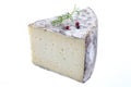 Tomme de Savoie, a semi firm french cheese Royalty Free Stock Photo