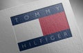 Tommy hilfiger logo icon paper texture stamp