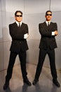 Tommy Lee Jones and Will Smith as Men In Black wax statues at Hollywood Wax Museum in Pigeon Forge, Tennessee Royalty Free Stock Photo