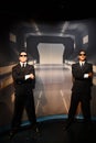 Tommy Lee Jones and Will Smith - Men In Black wax statue at Hollywood Wax Museum in Branson, Missouri Royalty Free Stock Photo