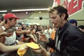 Tommy Lee , Methods-Of-Mayhem , Sign autographs to fans before the concert