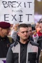 Tommy Robinson at the Brexit Betrayal protest march