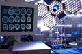 Tomogram in neurosurgical operating room Royalty Free Stock Photo