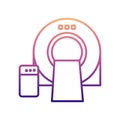 tomography machines nolan icon. Simple thin line, outline vector of Hospital icons for ui and ux, website or mobile application