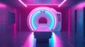 tomography simulation of ct scanner Royalty Free Stock Photo
