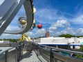 The Tomorrowland Astro Orbitor ride in Magic Kingdom in Disney World Orlando, Florida Royalty Free Stock Photo