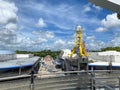 The Tomorrowland Astro Orbitor ride in Magic Kingdom in Disney World Orlando, Florida Royalty Free Stock Photo