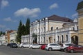 Tomsk, the historical embankment of the Ushayka River Royalty Free Stock Photo