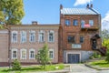 Tomsk, old apartment buildings on Kuznetsova Street