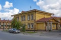 Tomsk, an old wooden apartment building on Kuznetsova Street