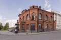 Tomsk, Russia, Lenin Street. Frunze Avenue. July 10, 2017. Central part of the city. Walking streets in summer