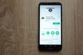 TomTom GPS Navigation Traffic app on Google Play Store website displayed on Huawei Y6 2018 smartphone