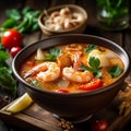 tomyum goong food of Thailand generative AI