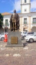 TomÃÂ© de Sousa Statue: Lived from 1503 to 1579 Royalty Free Stock Photo