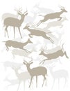 Tonal Antelopes Royalty Free Stock Photo