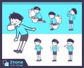 2tone type blue clothing boy_set 09