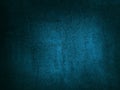 Toned blue green cement texture. Dark teal grunge background with copy space Royalty Free Stock Photo