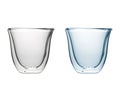 Toned and untoned isolated glasses Royalty Free Stock Photo