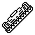 Toner cartridge icon, outline style