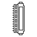 Toner cartridge icon, outline style