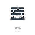 Tones icon vector. Trendy flat tones icon from business collection isolated on white background. Vector illustration can be used Royalty Free Stock Photo