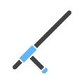 Tonfa icon vector image.