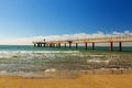 Tonfano pier view on a summer day Royalty Free Stock Photo
