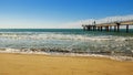 Tonfano pier view on a summer day Royalty Free Stock Photo