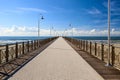 Tonfano pier view Royalty Free Stock Photo