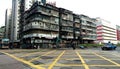 Tong Lau, Old residential Buildings in Kowloon Royalty Free Stock Photo