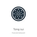 Tong sui icon vector. Trendy flat tong sui icon from food and restaurant collection isolated on white background. Vector