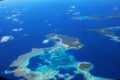 Tonga from the air Royalty Free Stock Photo