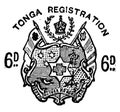 Tonga 6 D Registration Envelope in 1892, vintage illustration
