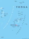 Tonga Political Map