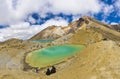 Tongariro Crossing Emerald Lakes Royalty Free Stock Photo