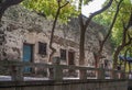 Old stone building along canal in Tongli, China