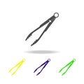tongs for spaghetti multicolored icon. Element of kitchenware multicolored icon. Signs, outline symbols collection icon can be use