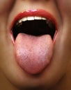 Rebel tongue Royalty Free Stock Photo