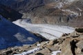 Tongue of the Aletsch Glacier Royalty Free Stock Photo